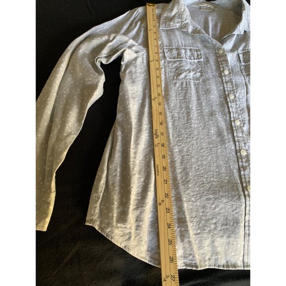 Van Heusen Size XLarge Long Sleeve Polka Dot Button-Down Shirt - Picture 5 of 10